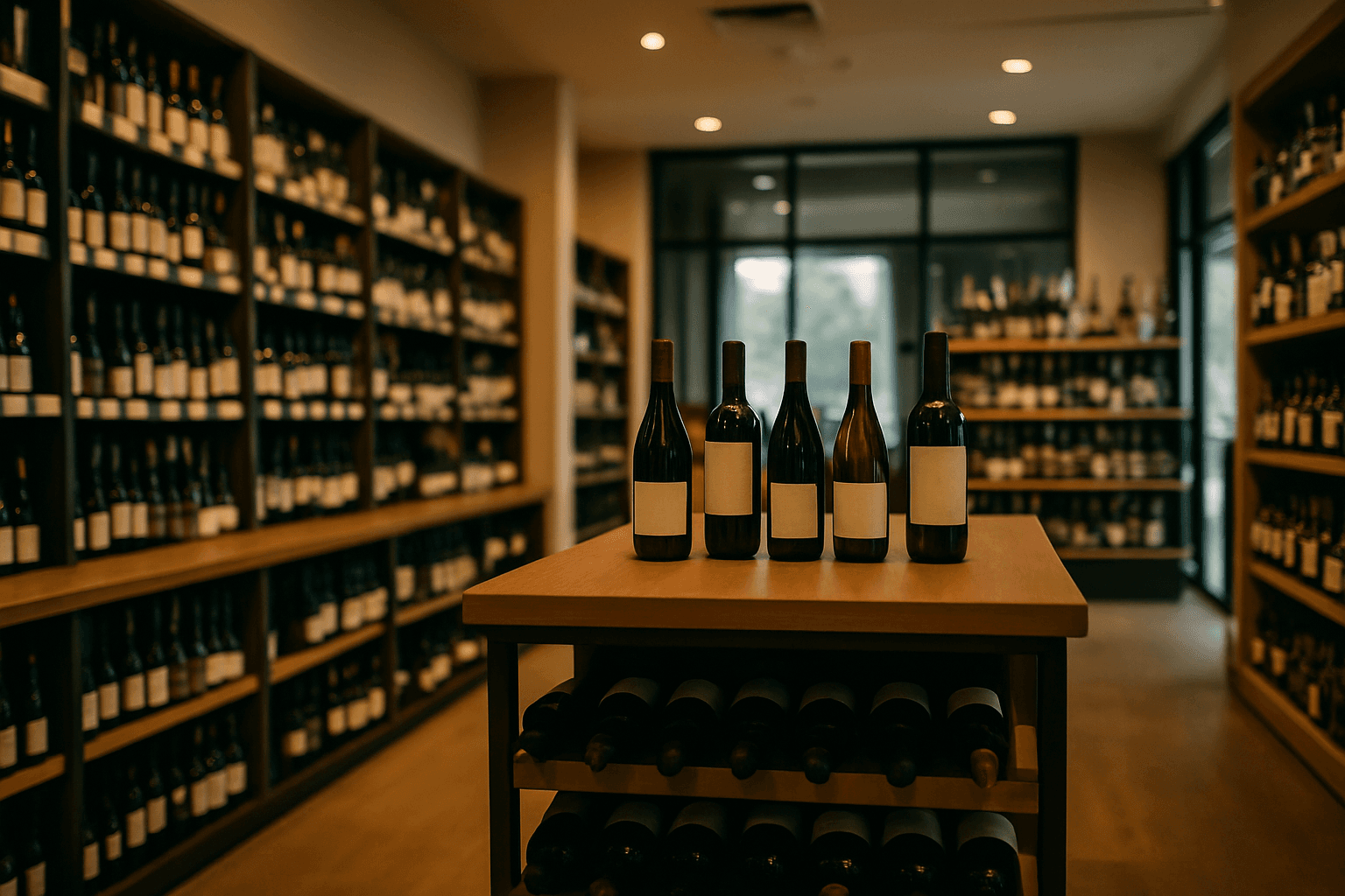 Professional photograph illustrating modern retail store interior — cover image for "The Complete Guide to SMS Marketing Compliance for Alcohol Retailers in 2026" on Intentionally Creative