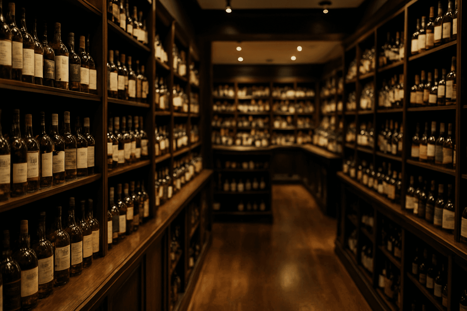 Professional photograph illustrating upscale liquor store interior with premium spirits — cover image for "Customer Segmentation for Liquor Stores: Using Chat Data to Personalize Promotions" on Intentionally Creative
