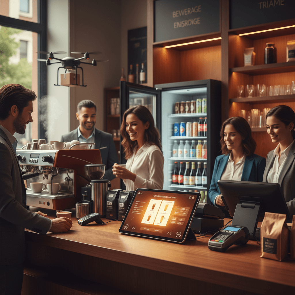 Professional photograph illustrating AI function calling beverage retail — cover image for "Tool Orchestration and Function Calling: How Beverage AI Connects to Everything" on LiquorChat