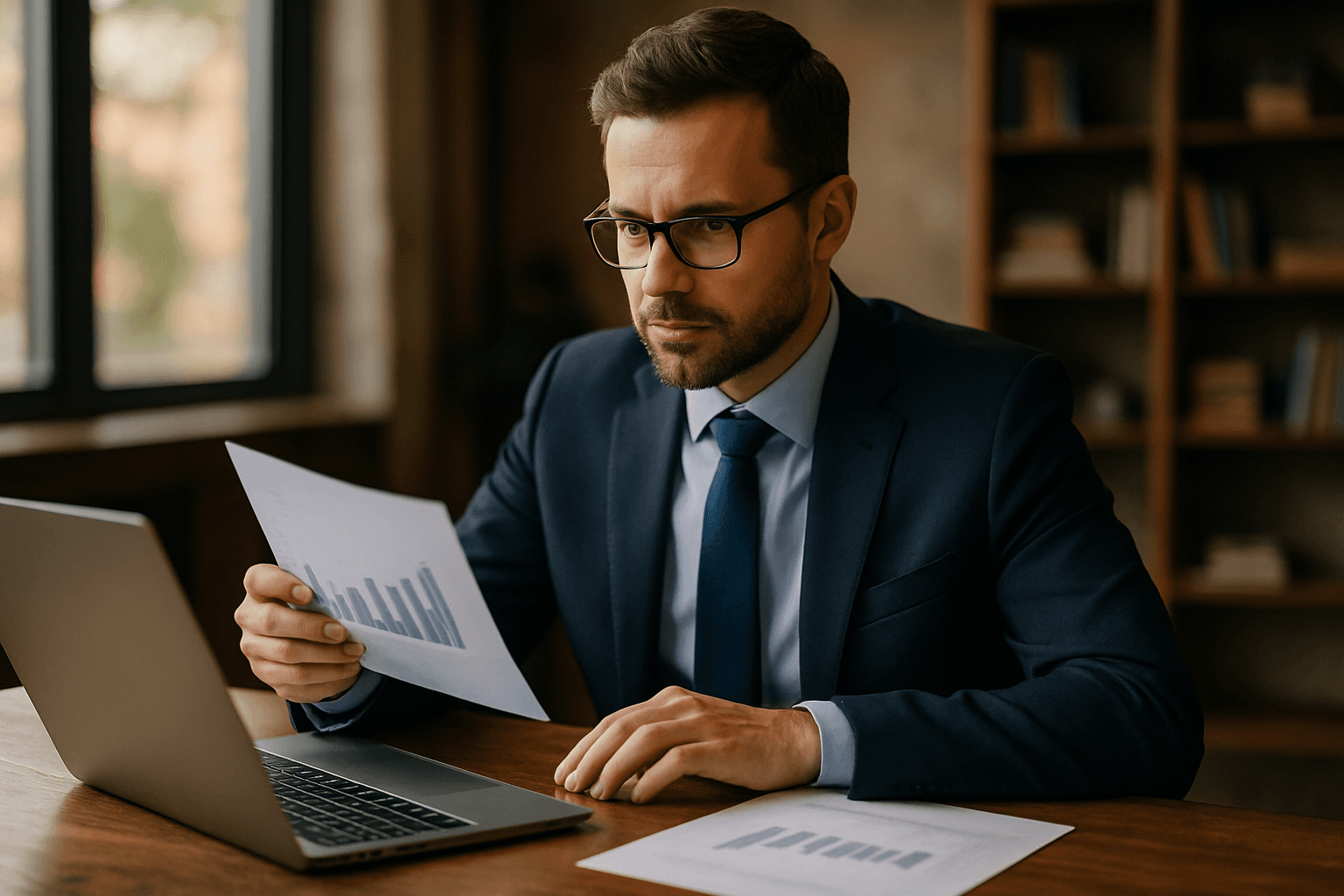 Professional photograph illustrating professional business and marketing concept — cover image for "From RNDC to Martignetti: AI Tools for Mapping Supplier Financial Health Beyond Distributor Consolidation News" on LiquorChat