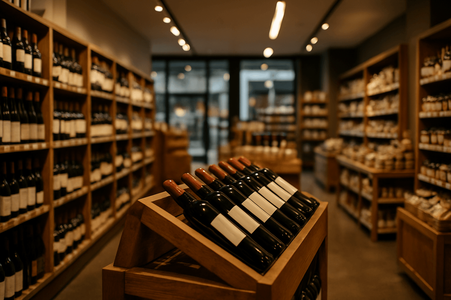Professional photograph illustrating modern retail store interior — cover image for "The Syrah Revival: AI Category Analysis Tools for Retailers Spotting Emerging Grape Varietal Demand Before Regional Competitors" on LiquorChat