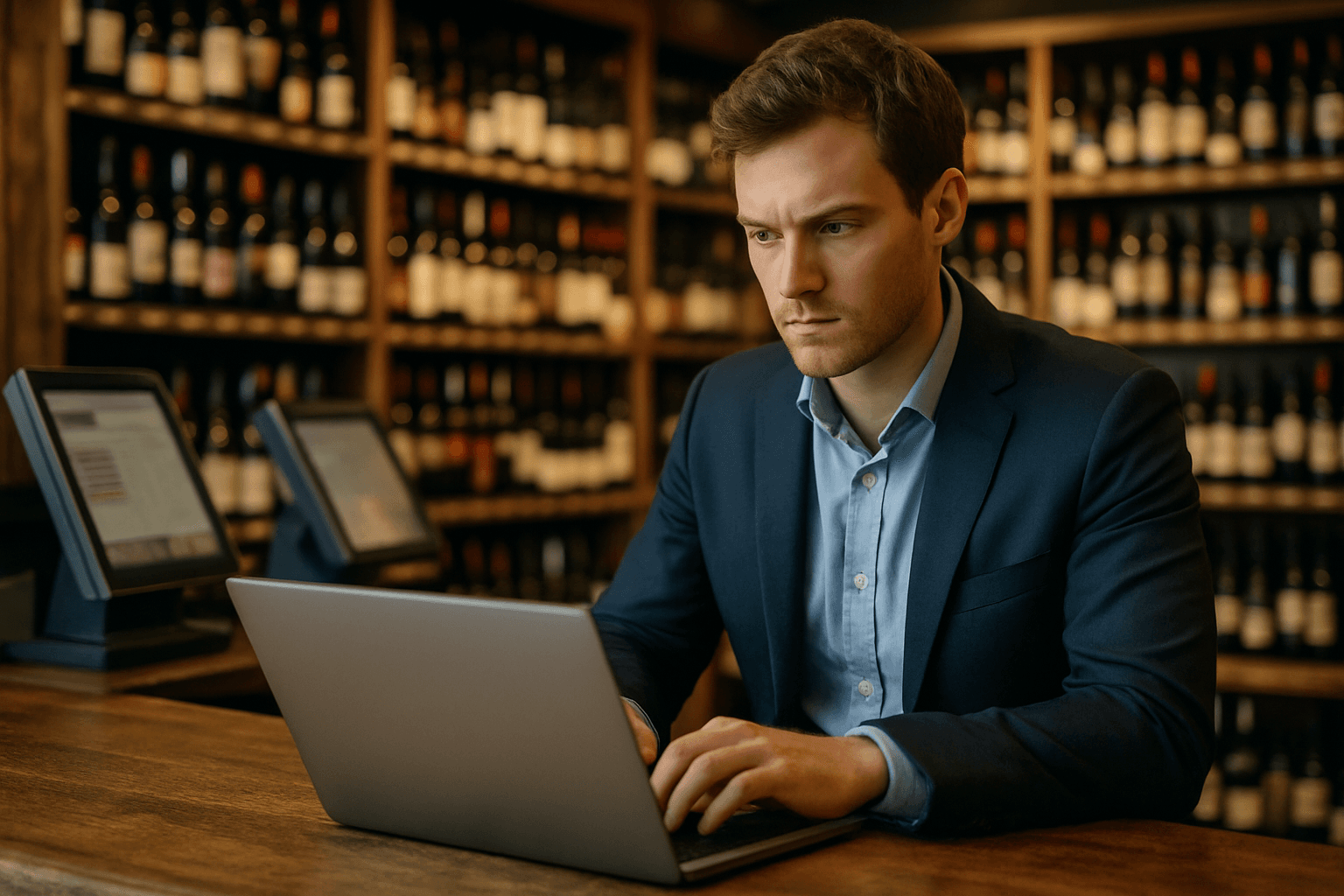 Professional photograph illustrating multi-agent AI swarms beverage retail — cover image for "Multi-Agent Swarms Explained: How Coordinating Specialized AI Agents Across Purchasing, Pricing, and Compliance Outperforms Any Single Chatbot" on LiquorChat