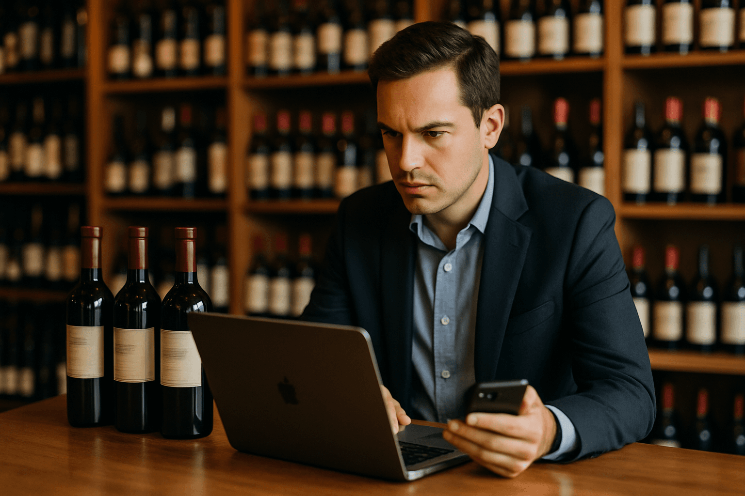 Professional photograph illustrating AI weather-based demand forecasting liquor retail — cover image for "60-Second Tactic: Build a Multi-Agent Weather-and-Trend Alert That Auto-Adjusts Your Chilled Red Wine Merchandising Before a Heat Wave Hits" on LiquorChat