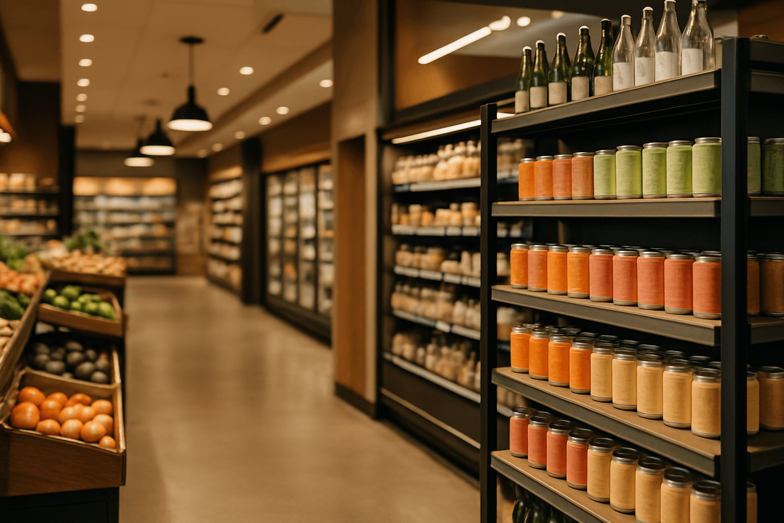 Professional photograph illustrating modern retail store interior — cover image for "5 Ways Diageo's Mini Canned Cocktails Signal a Ready-Made Format Shift US Retailers Can Monetize With AI Category Management" on LiquorChat