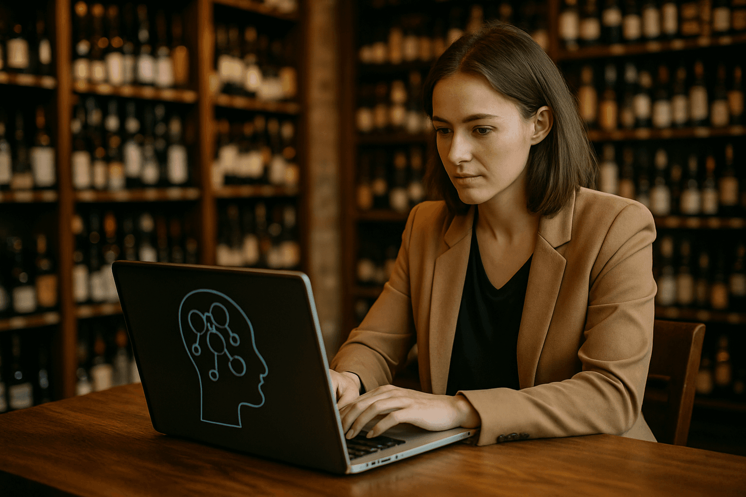 Professional photograph illustrating AI-powered customer engagement — cover image for "7 AI Customer Engagement Triggers Every Liquor Retailer Should Activate Before Mother's Day Weekend" on LiquorChat