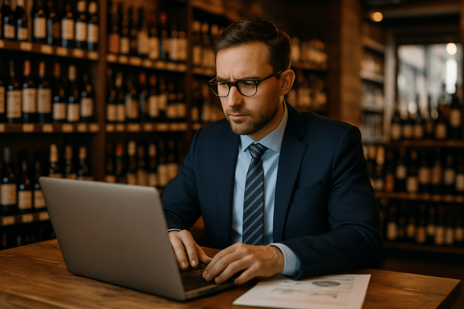 Professional photograph illustrating professional business and marketing concept — cover image for "6 AI-Powered Distribution Strategy Moves Every Regional Liquor Distributor Should Make After RNDC's Oregon Exit Signals" on LiquorChat