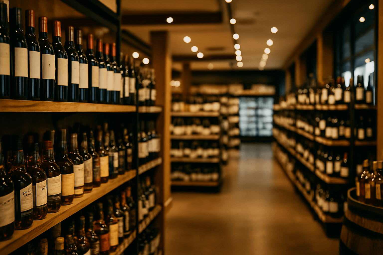 Professional photograph illustrating modern retail store interior — cover image for "7 AI Distribution Intelligence Moves Every Liquor Retailer Should Make as the Reyes-RNDC Deal Reshapes 11 US Markets" on LiquorChat