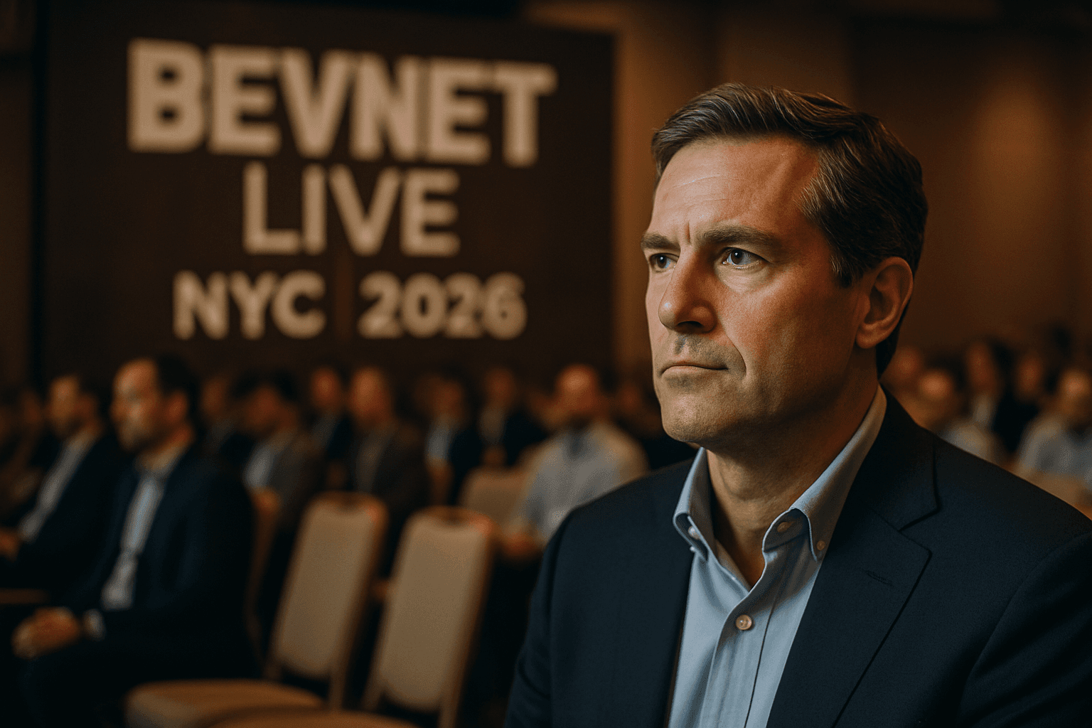 Professional photograph illustrating BevNET Live NYC 2026 — cover image for "8 Things Walmart, Morrisons, and Asahi Are Hunting for at BevNET Live NYC 2026" on LiquorChat