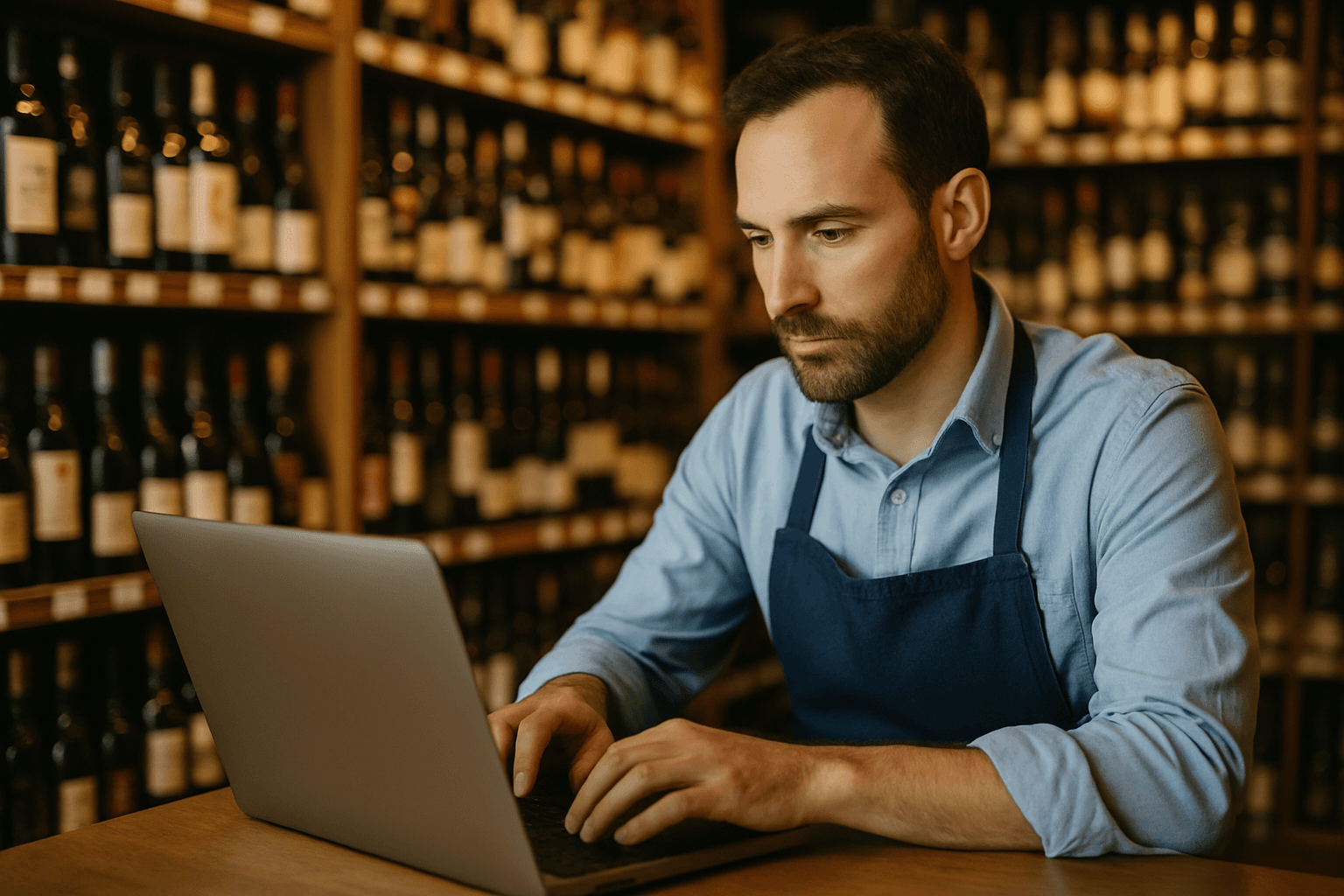 Professional photograph illustrating AI inventory optimization liquor store — cover image for "9 AI Inventory Intelligence Triggers Every Liquor Store Owner Should Automate Before Summer Peak Season" on LiquorChat