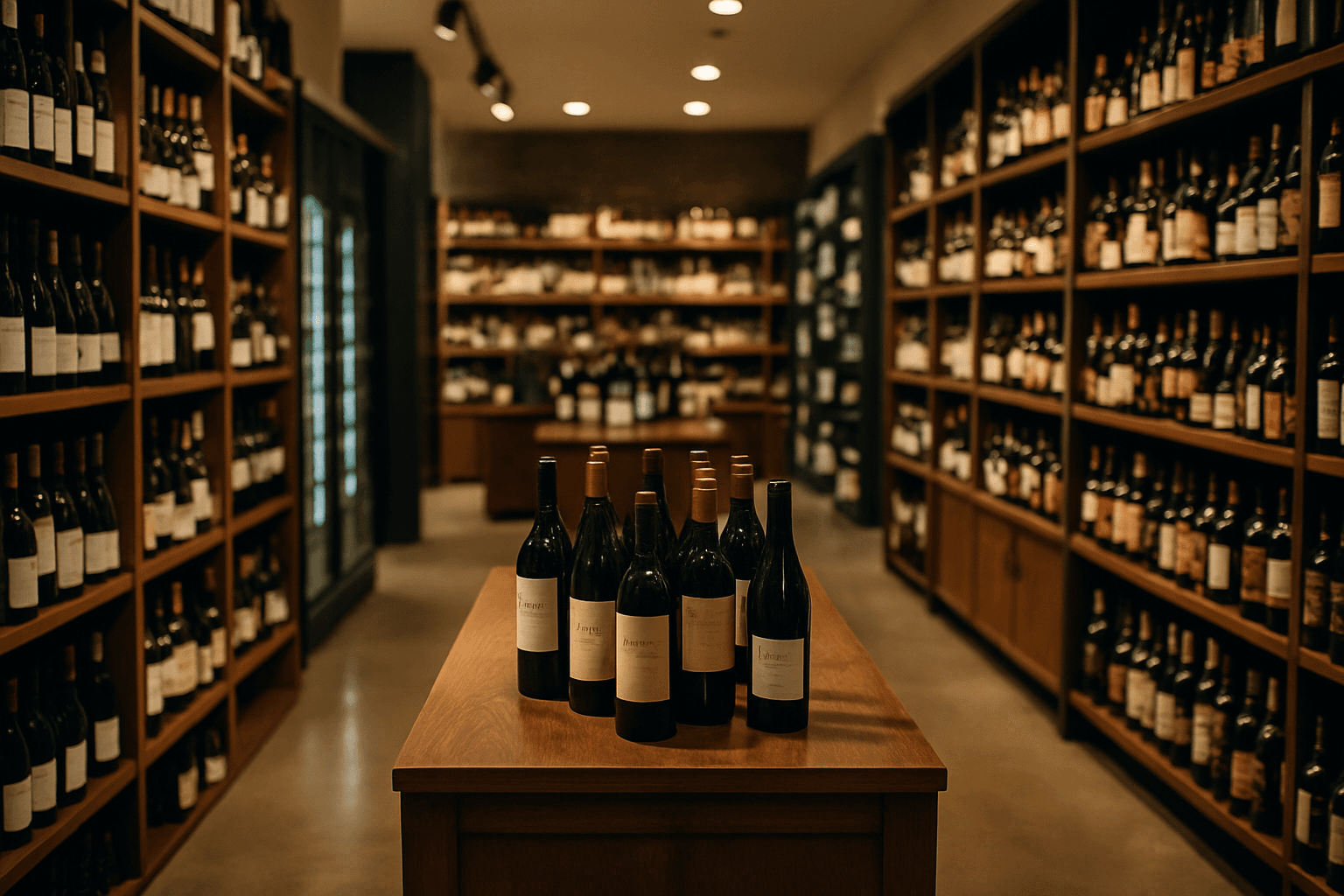 Professional photograph illustrating modern retail store interior — cover image for "9 Voice Commerce AI Tools Every US Liquor Retailer, Distributor, and Brand Manager Should Evaluate in 2026" on LiquorChat