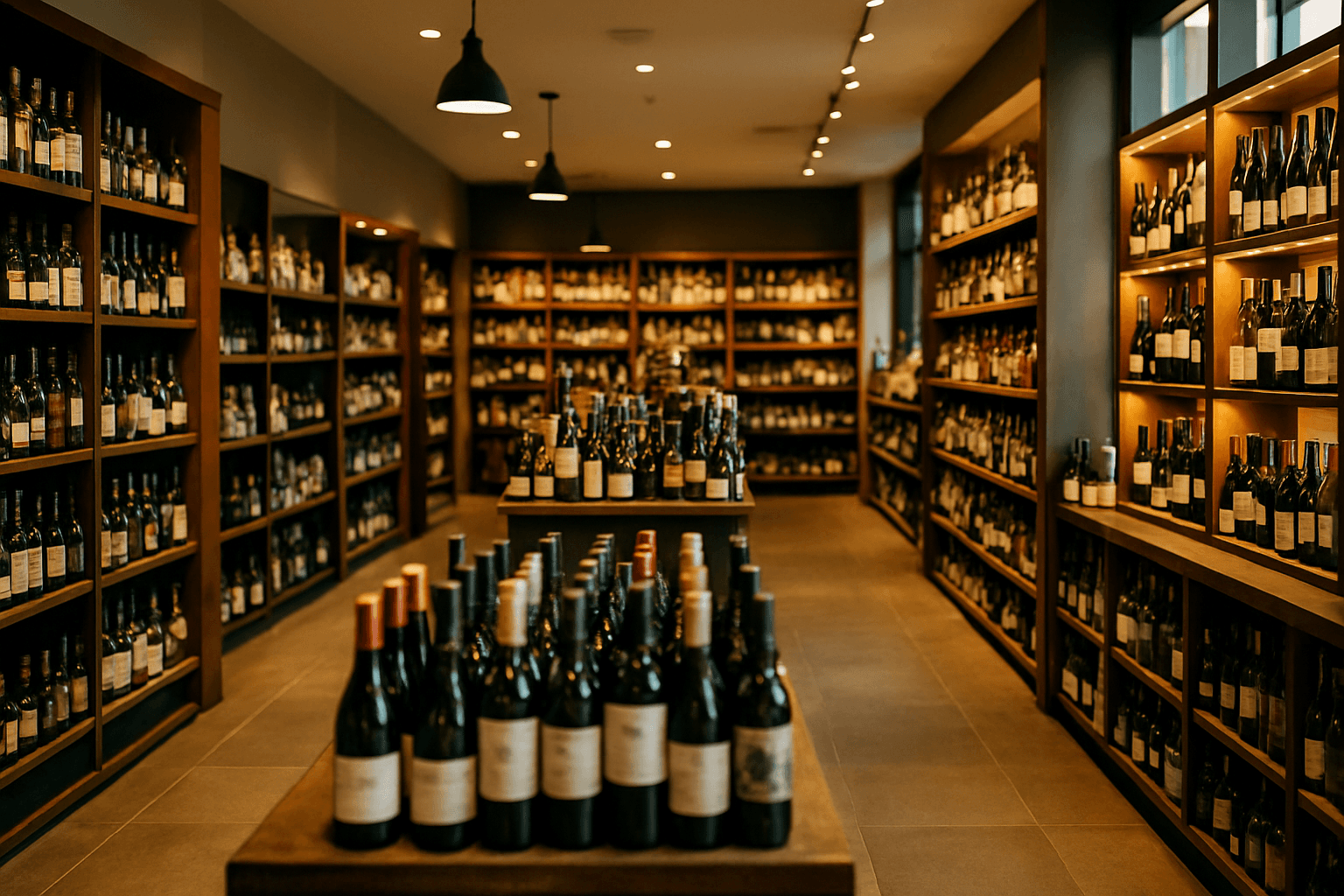 Professional photograph illustrating modern retail store interior — cover image for "Conversational AI Adoption in Retail Hits 40 Percent: How the Liquor Industry Compares" on Intentionally Creative