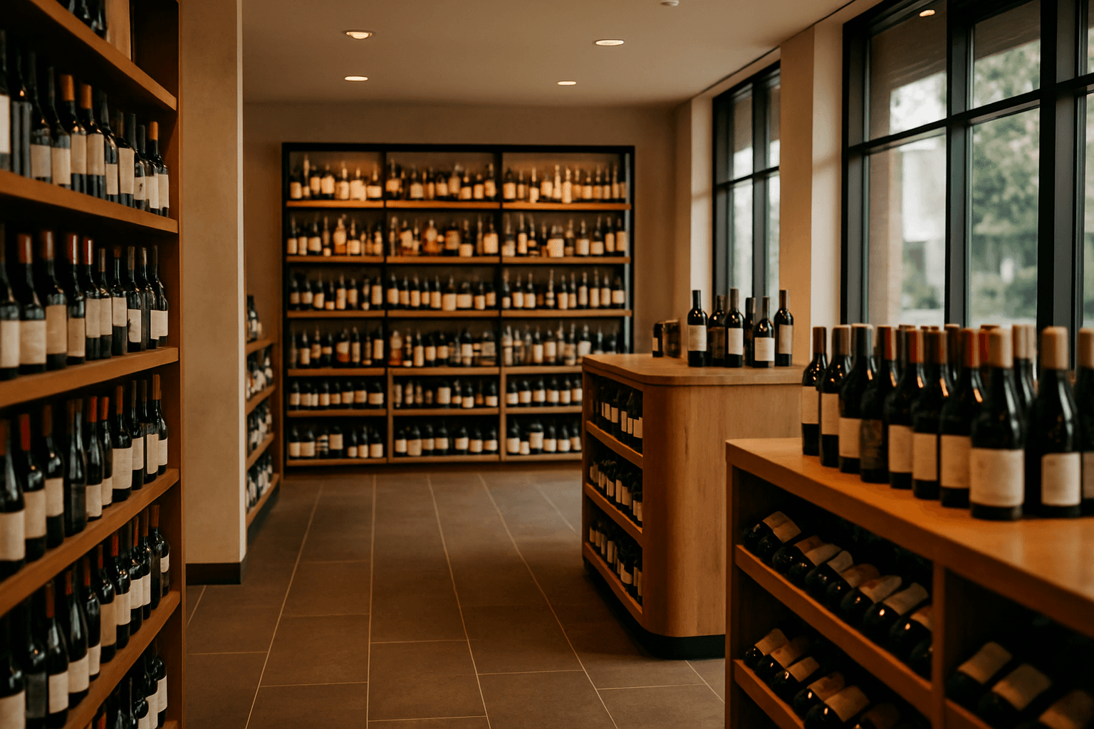 Professional photograph illustrating modern retail store interior — cover image for "The FTC Cracks Down on AI Marketing Claims: What Alcohol Brands and Retailers Should Watch" on Intentionally Creative