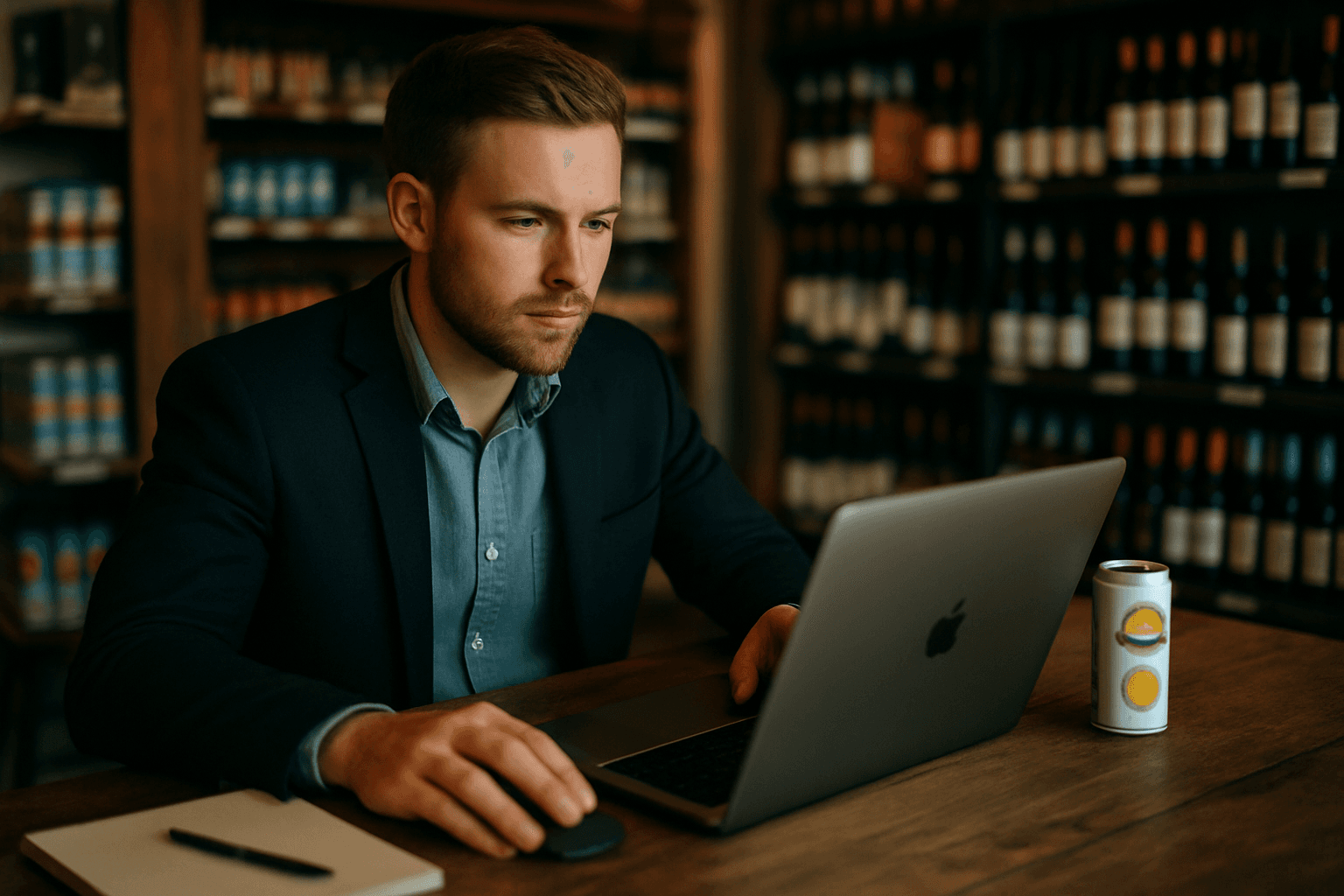 Professional photograph illustrating digital marketing for beverage retail business — cover image for "High Noon Introduces Tequila Seltzer Line: Capitalizing on the RTD Crossover Trend" on Intentionally Creative