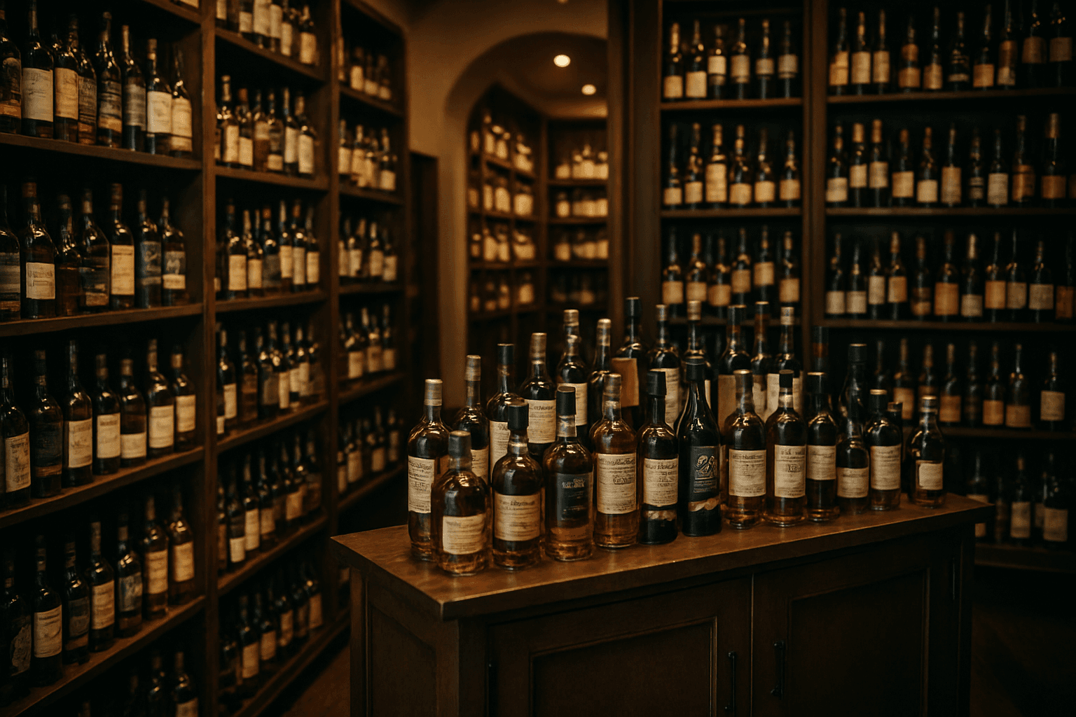 Professional photograph illustrating upscale liquor store interior with premium spirits — cover image for "The Hidden Cost of Unanswered Customer Questions: Why Every Liquor Store Needs an AI Assistant" on LiquorChat