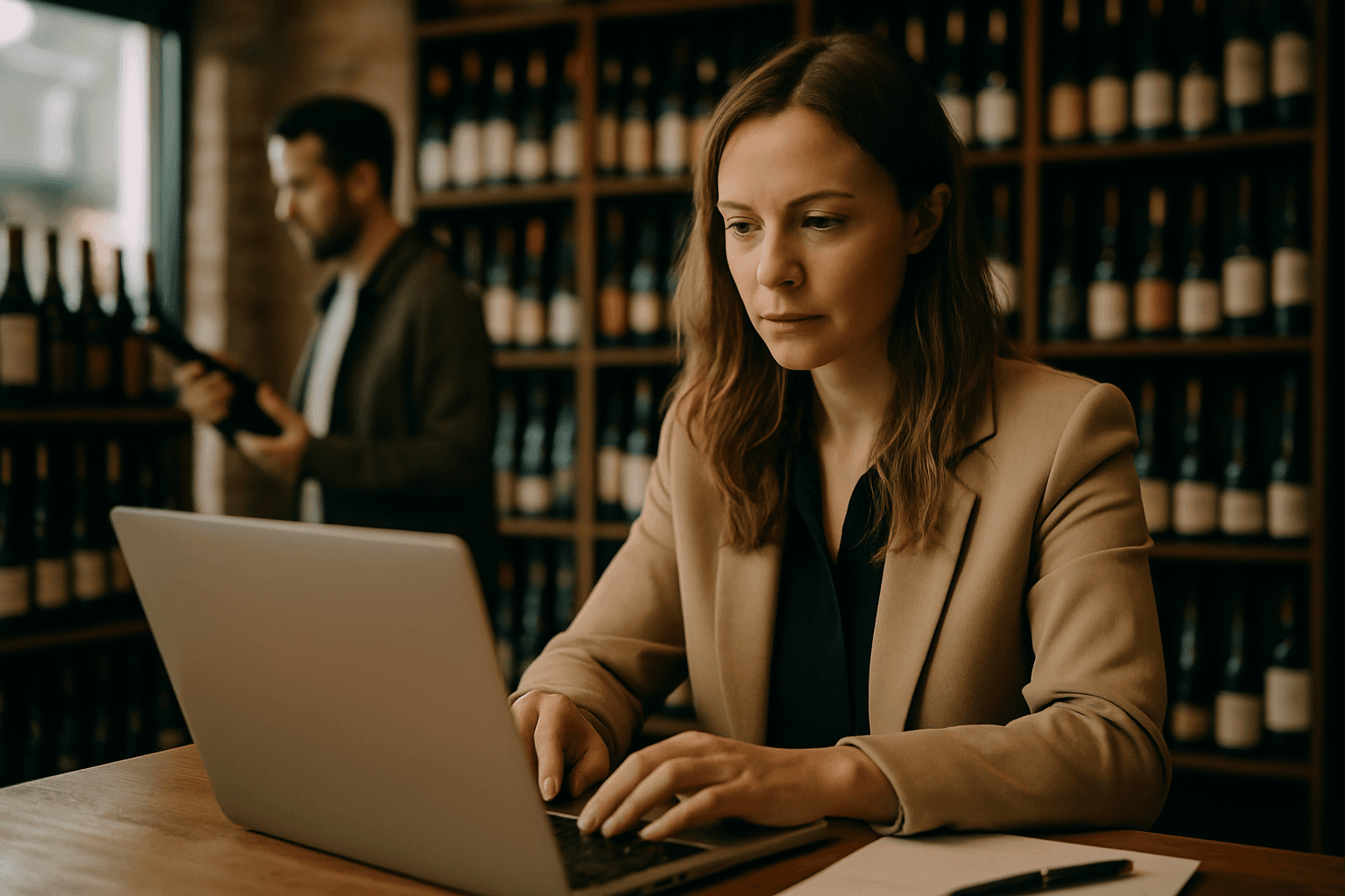 Professional photograph illustrating digital marketing for beverage retail business — cover image for "Why Your Best Customers Are Leaving Without Buying — And How Browse Data Fixes It" on LiquorChat