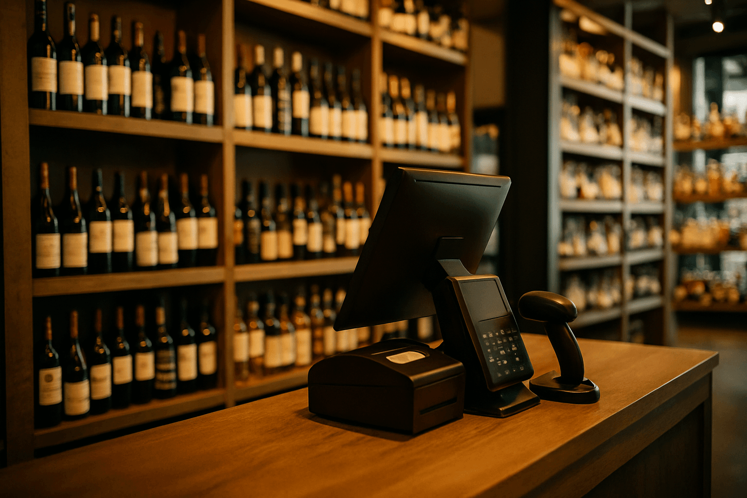 Professional photograph illustrating modern retail store interior — cover image for "State Liquor Boards Are Embracing Digital: New Compliance Tools Every Retailer Should Watch" on LiquorChat